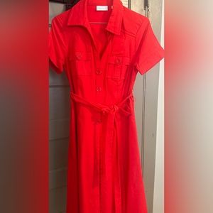 New York and Company red XS STRETCH dress.